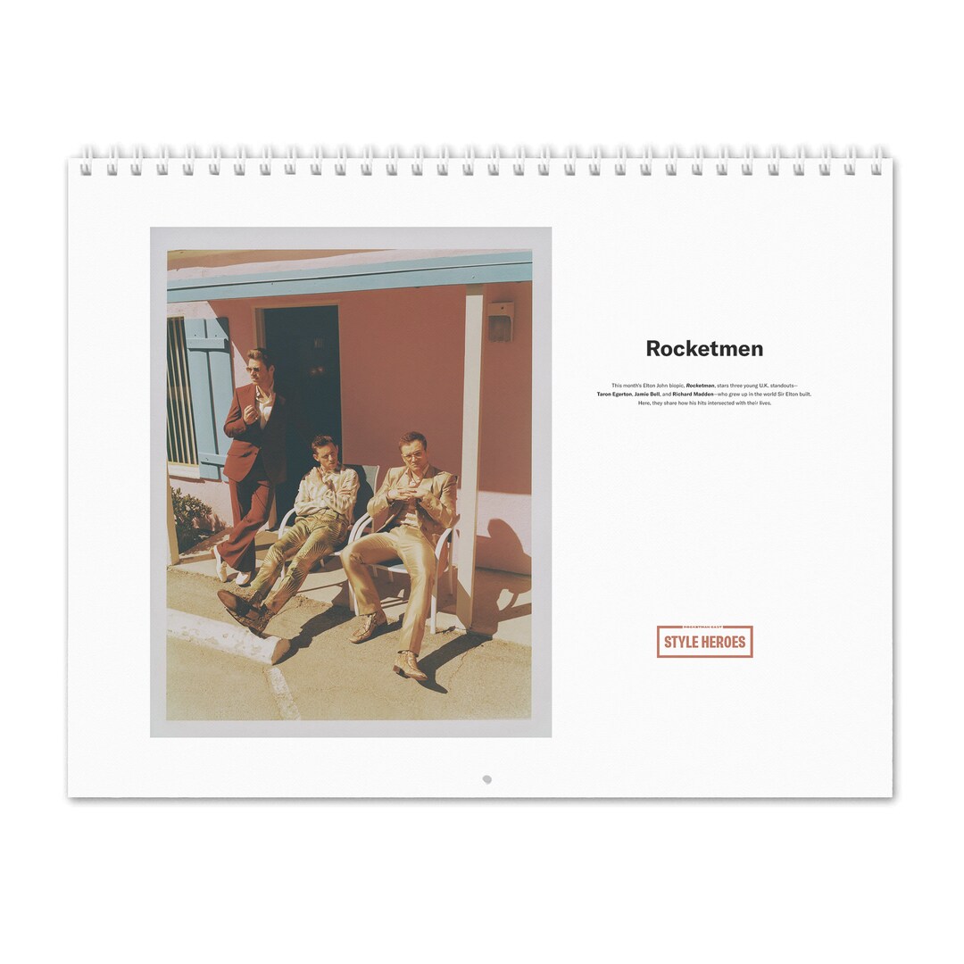 Cast of Rocketman Rocketmen 2025 Wall Calendar Etsy UK