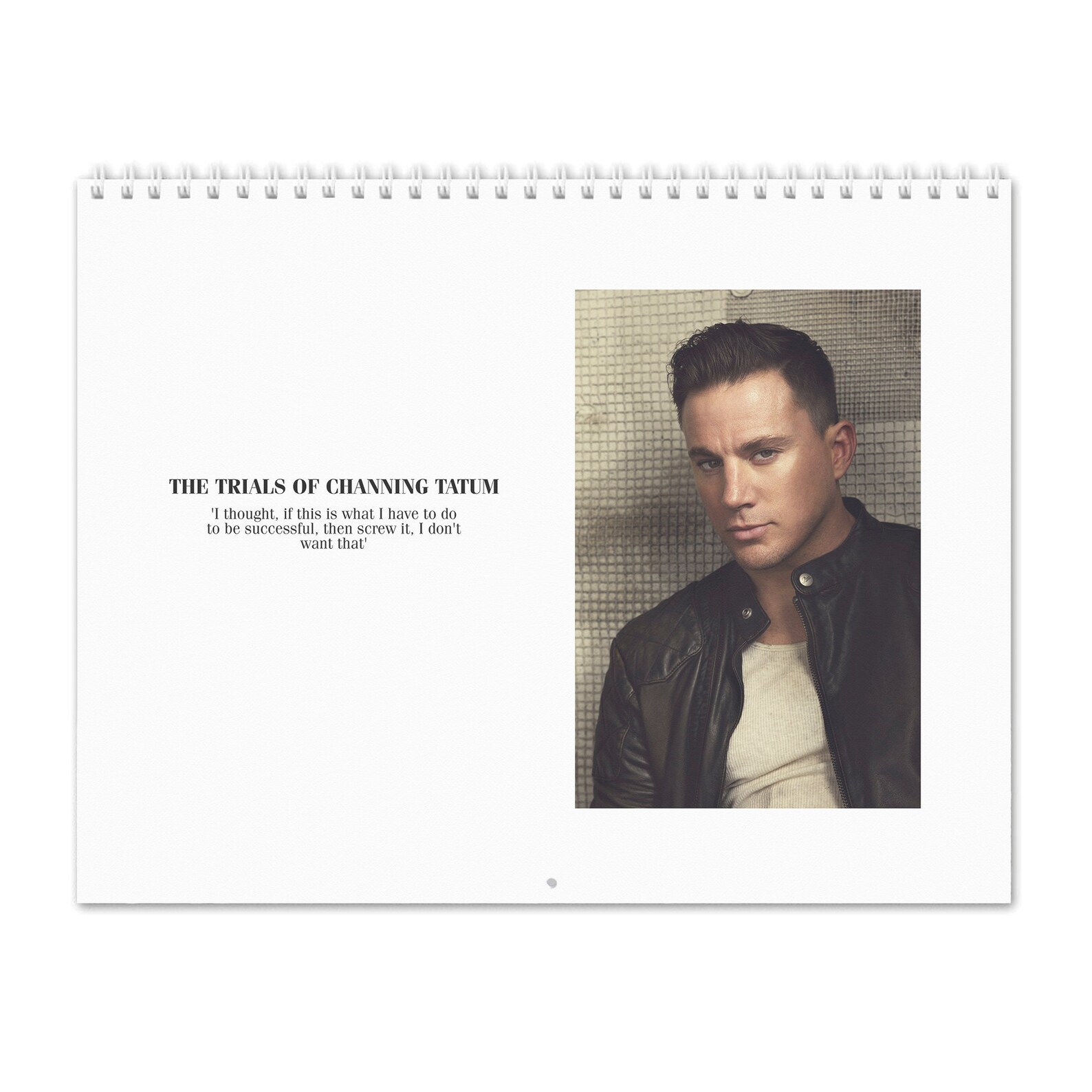 Channing Tatum Vol.1 2022 Wall Calendar Etsy