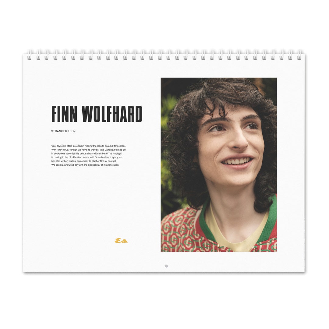 Finn Wolfhard Vol.2 2025 Wall Calendar Etsy