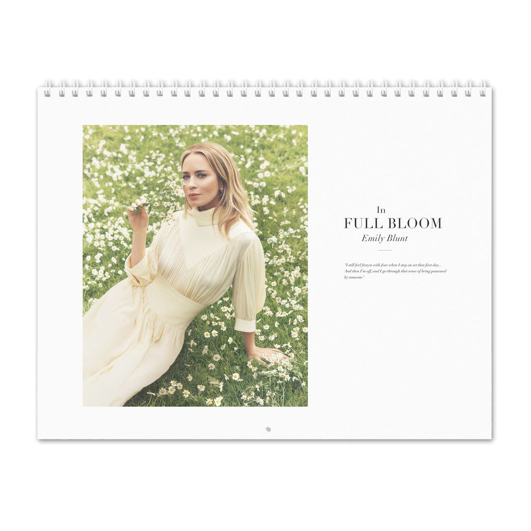 Emily Blunt Vol.2 2024 Wall Calendar Etsy