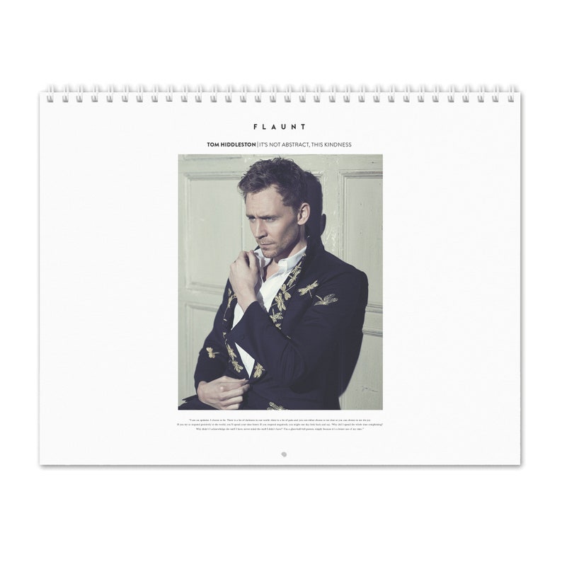 Tom Hiddleston Vol.1 2024 Wall Calendar image 1