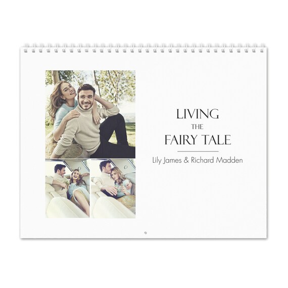 Lily James Richard Madden Living The Fairy Tale 2021 Wall Etsy lily james calendar 2021
