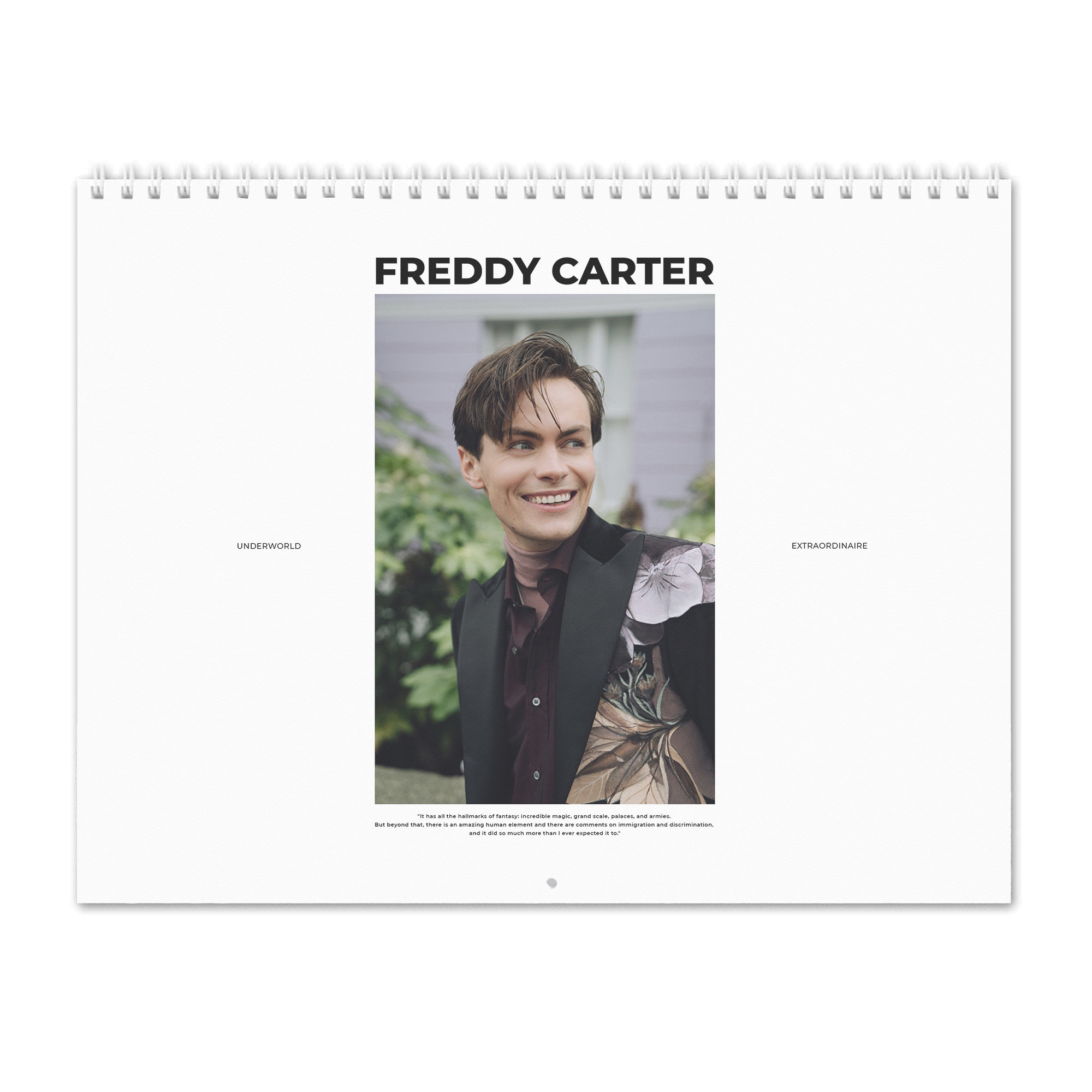 Freddy Carter Vol.1 2024 Wall Calendar - Etsy