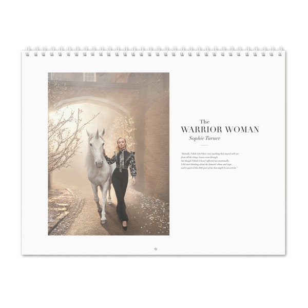 Sophie Turner Calendar Etsy
