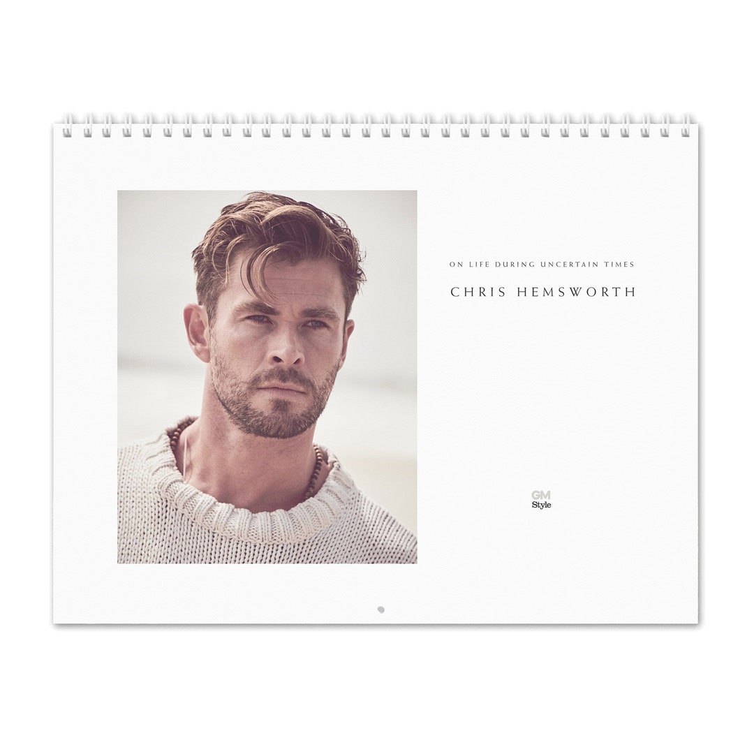Chris Hemsworth Vol.2 2025 Wall Calendar Etsy