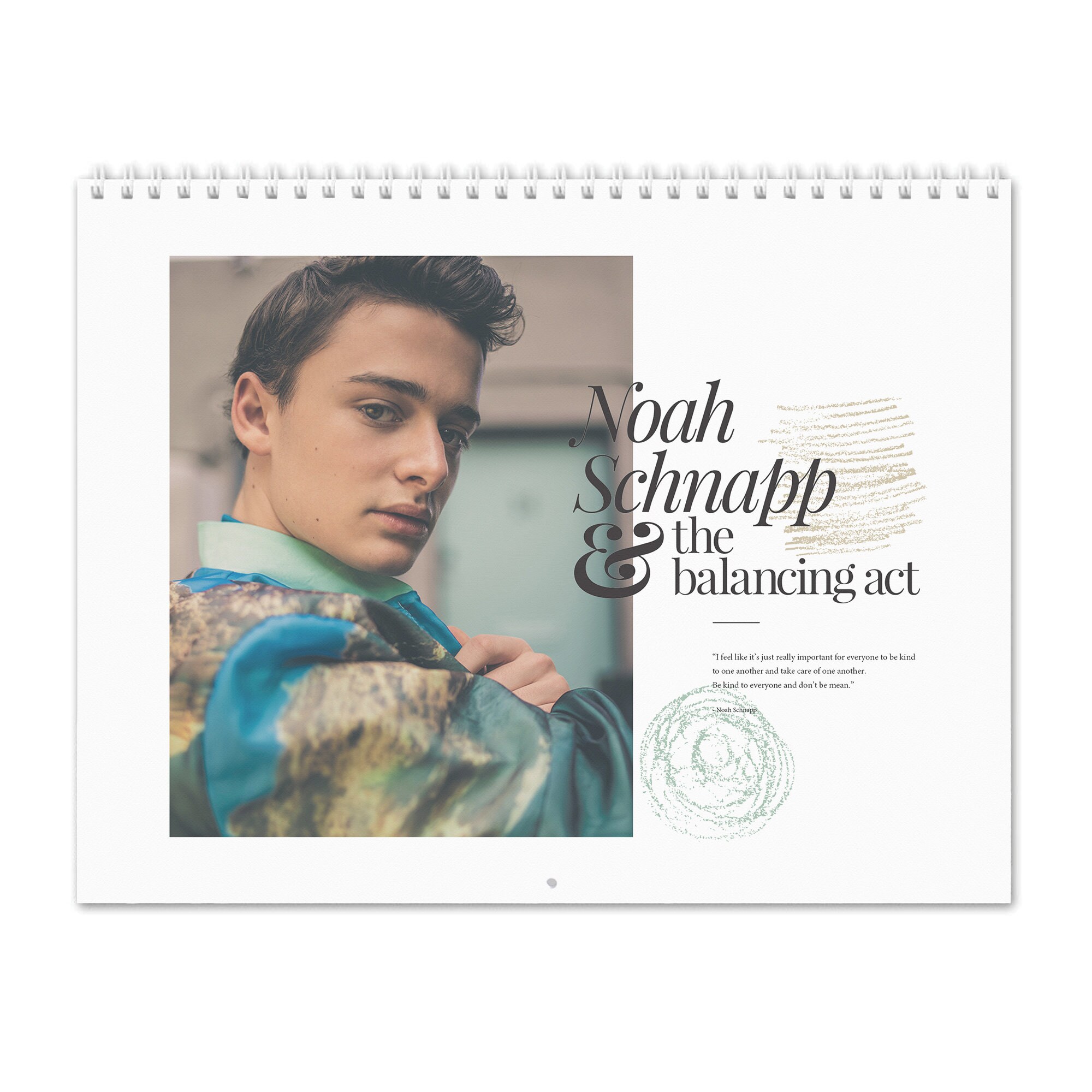 Act Calendar 2022 Noah Schnapp Vol.2 2022 Wall Calendar | Etsy Singapore