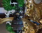 Vintage, Cast Iron and Wood Coffee Grinder