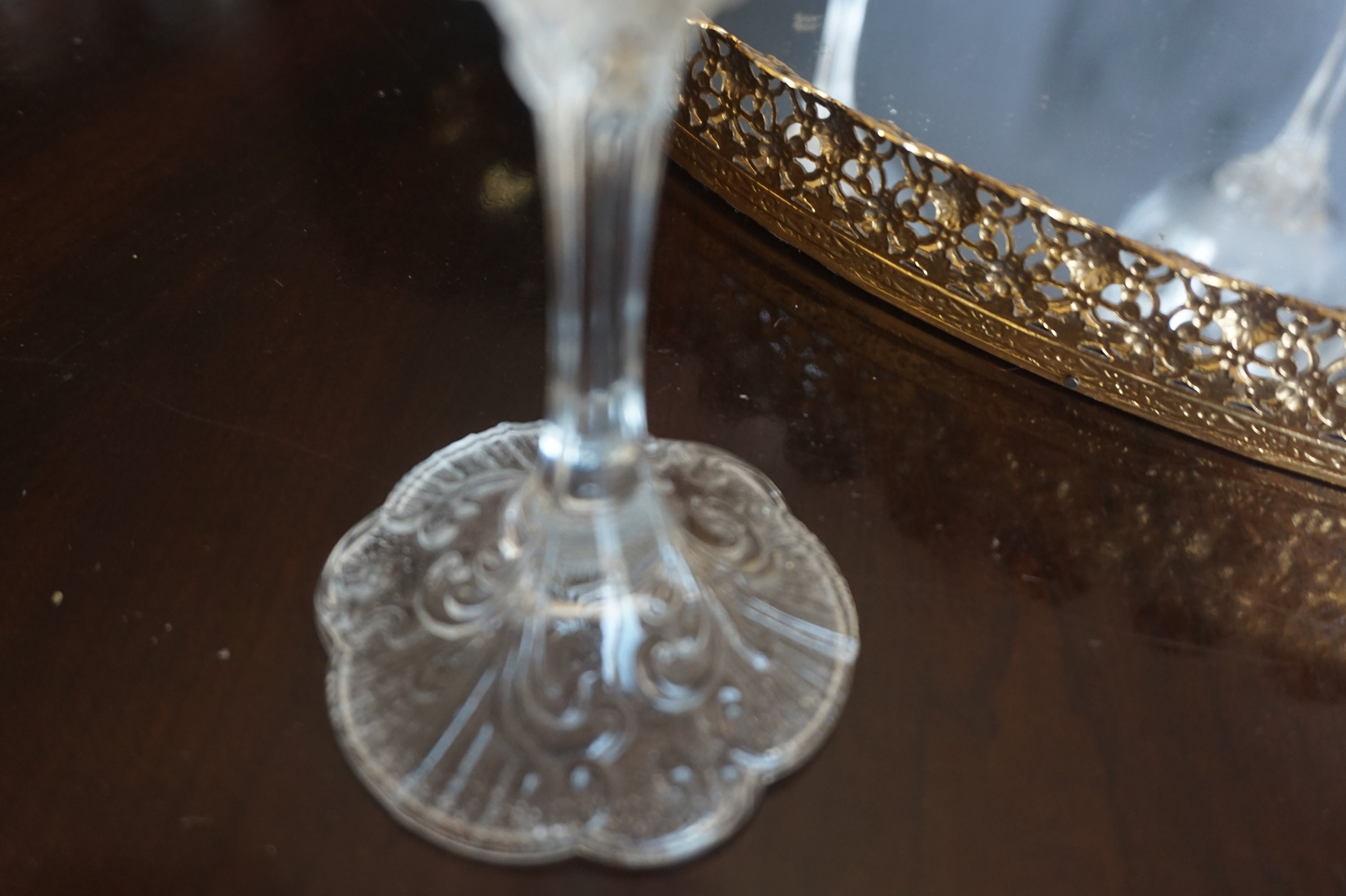 Rosenthal Germany Monbijou Classic Rose Crystal Wine Glasses - Etsy