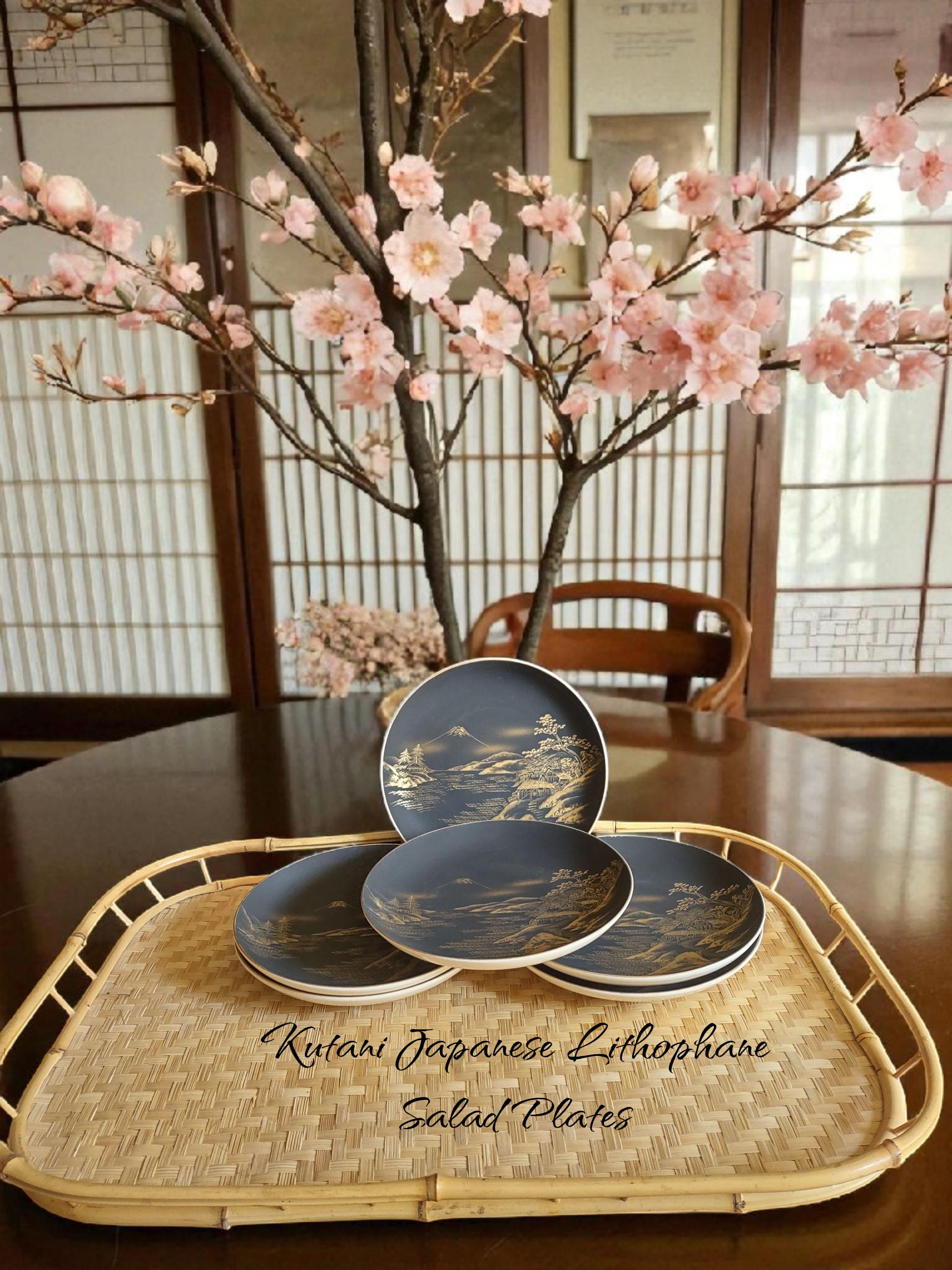 Japanese Kutani Black Gold Tea Set - Etsy