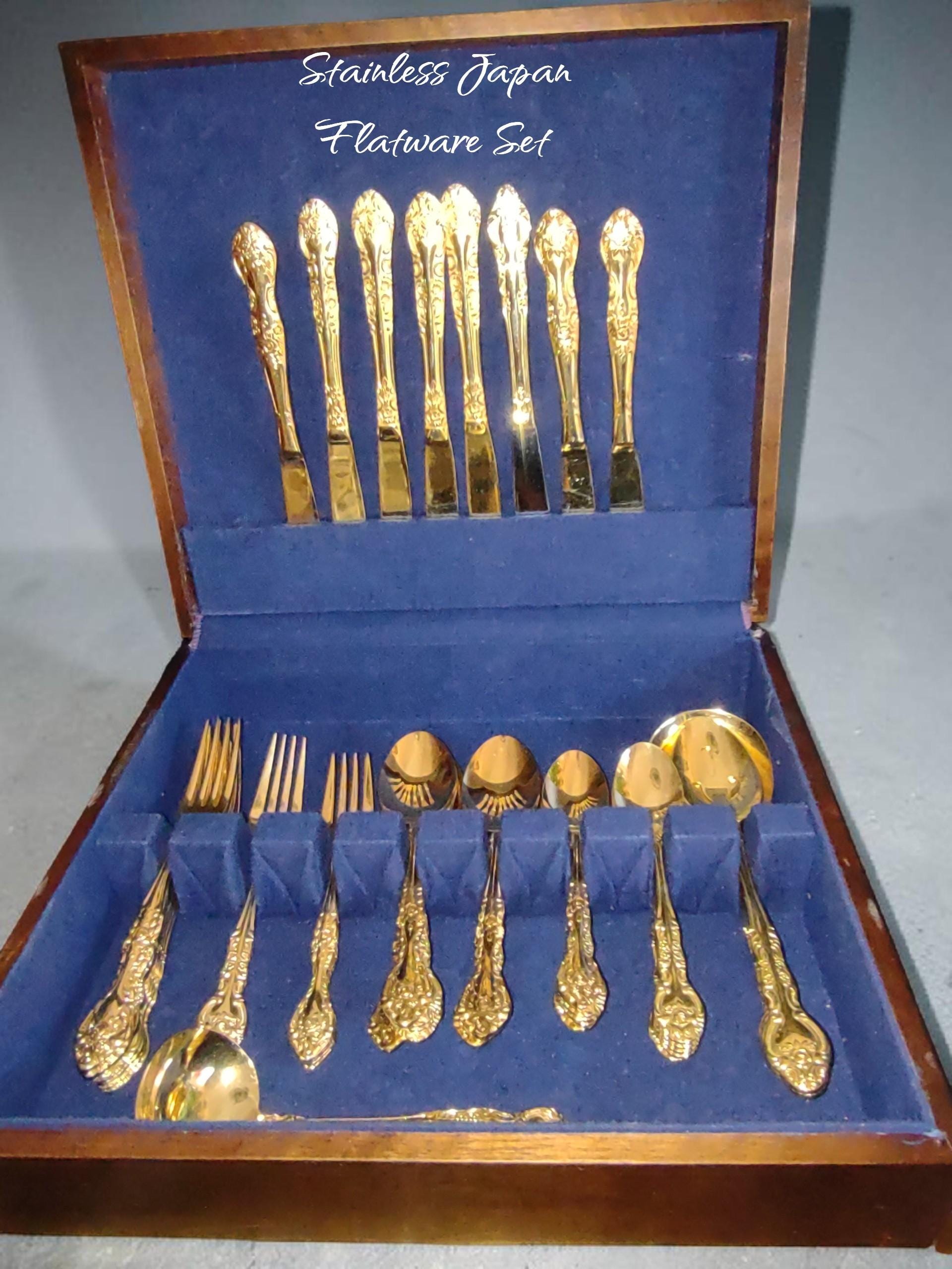 Japan Gold Silverware Set - Etsy