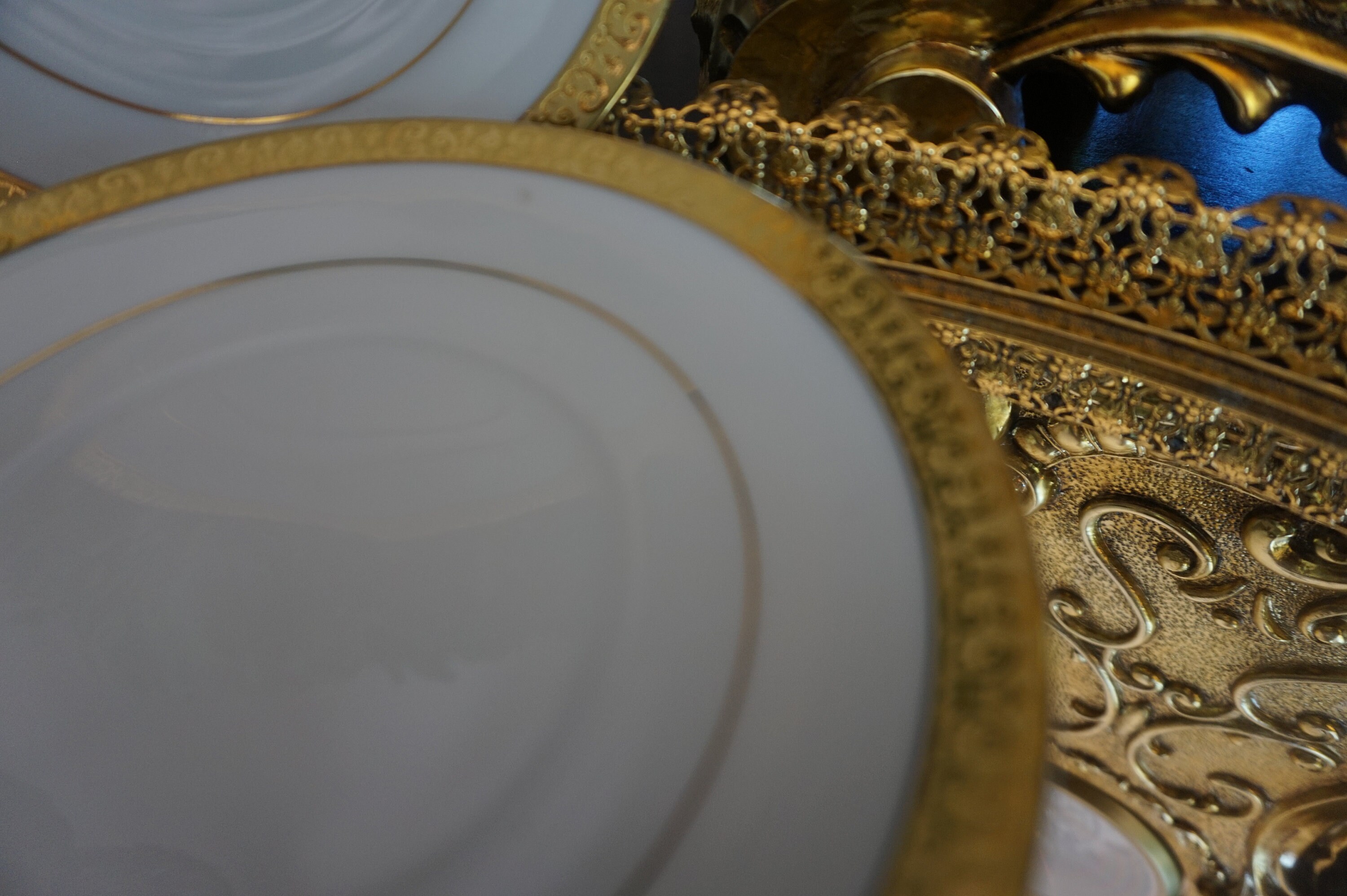Stunning 4 Gold Buffet Royal Gallery Bread and Butter Plates Etsy