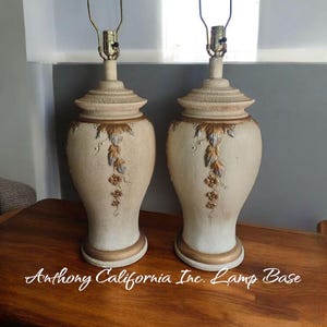 post modern anthony california lamp base / art deco lamps