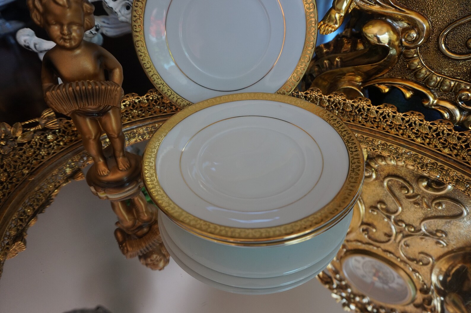 Stunning 4 Gold Buffet Royal Gallery Bread and Butter Plates Etsy