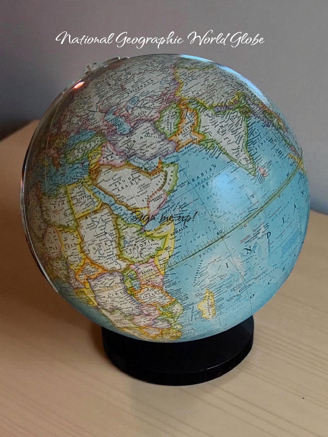Vintage National Geographic 16 Inch World Globe - Etsy