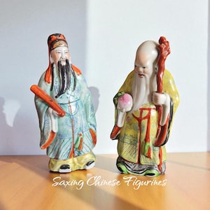 vintage sanxing chinese porcelain figurines
