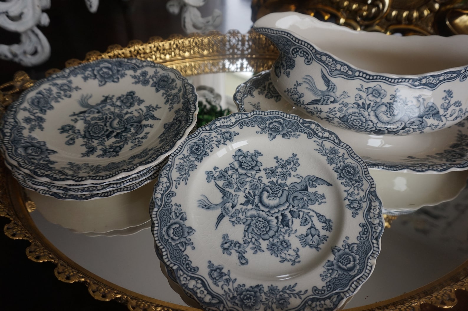Vintage Eight Piece Crown Ducal Bristol Dish Set Etsy
