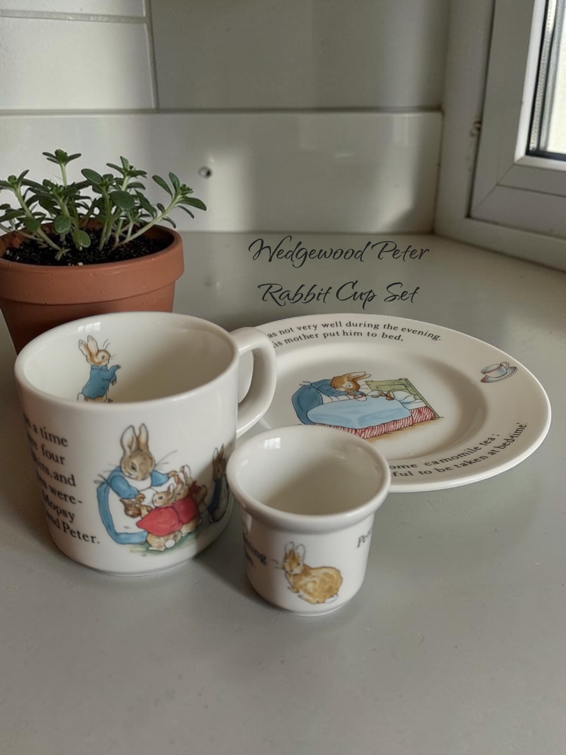 Wedgwood Peter Rabbit Beatrix Potter Cup Set - Etsy
