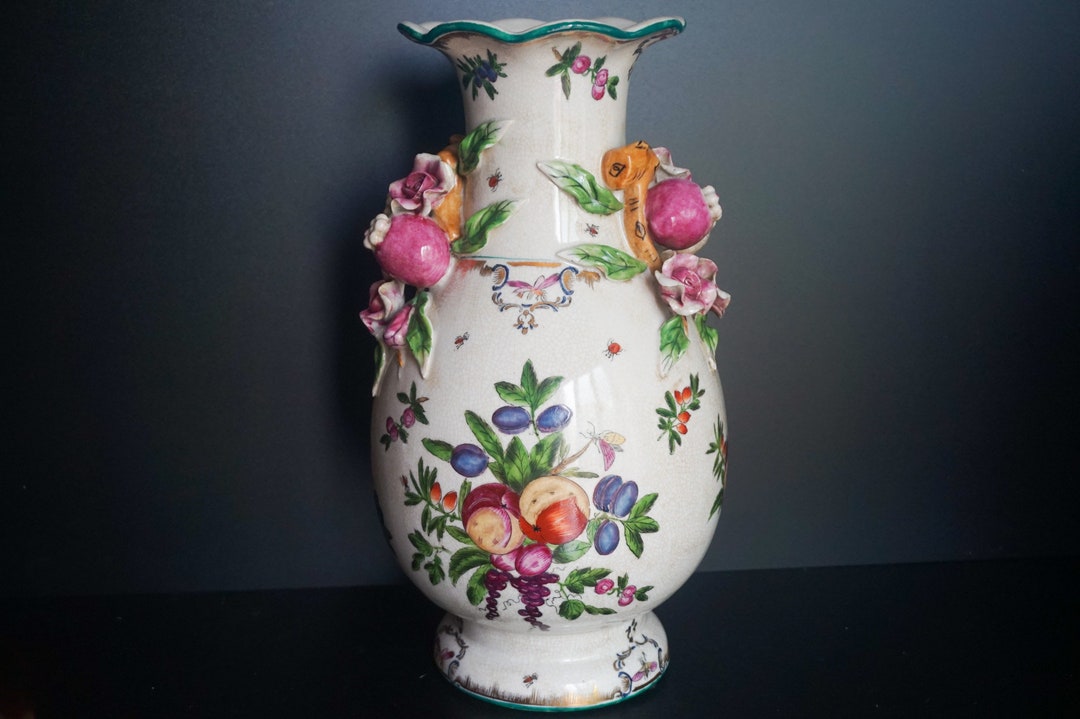 JUWC 1897 New Fruits Pottery Vase Etsy