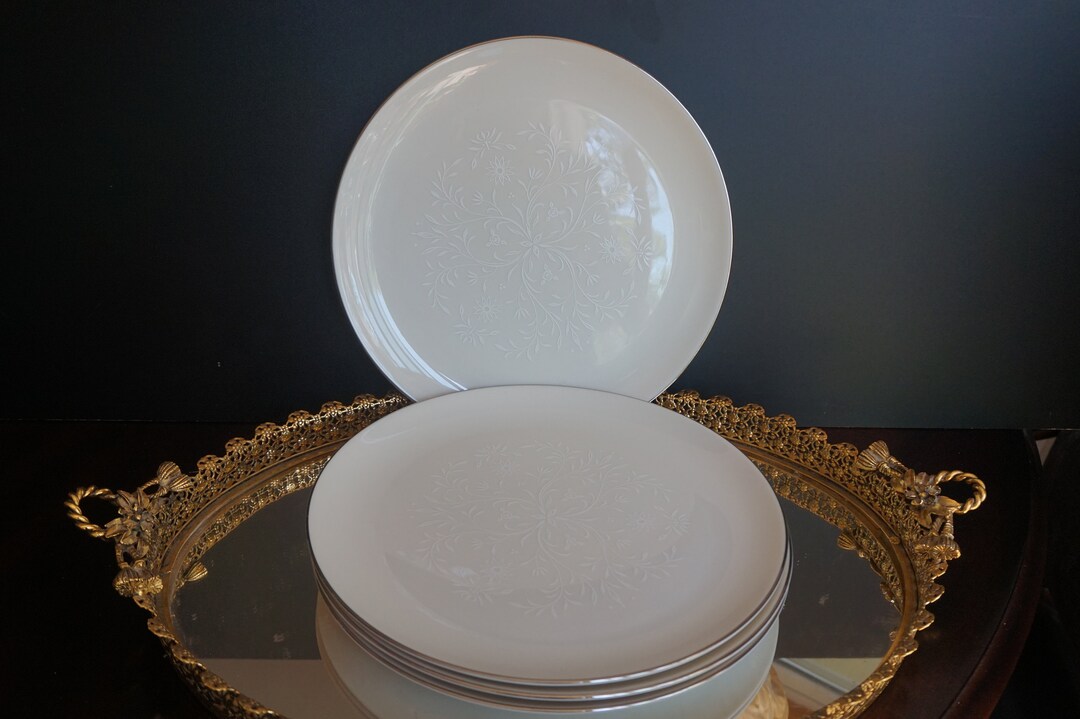 Pickard Damask 1965 5 Dinner Plates Etsy