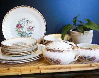 Royal 22k Gold Ming Tree Dinner Set - Etsy