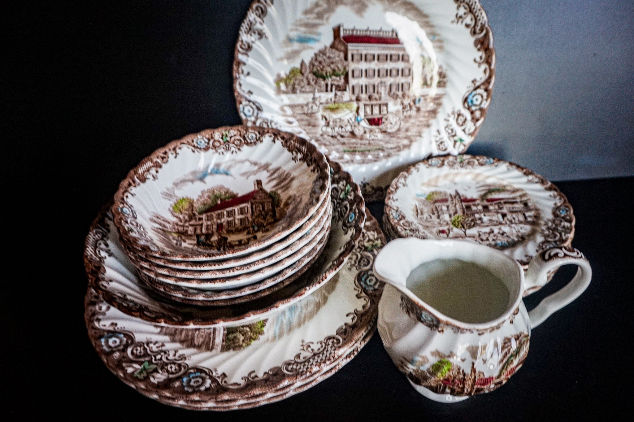Vintage Heritage Hall 19 Piece Ironstone Dinnerware Set - Etsy