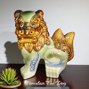 large porcelain foo dog