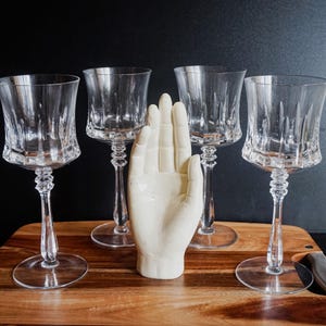 vintage mikasa marquis crystal wine glasses set of 4