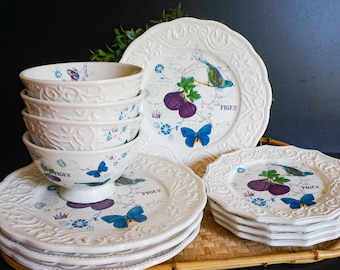 Mikasa Antique Countryside Pear Dish Set Setting for Four - Etsy