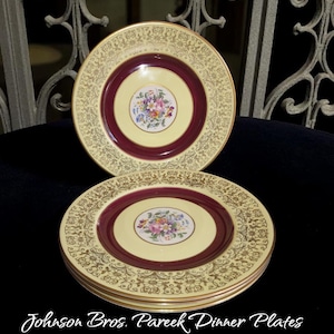 Johnson Bros England Pareek dinner plates, set of 4