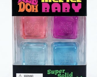 Dupe Nice Ice Baby, lot de 4 balles anti-stress exclusives de 1,5 po.
