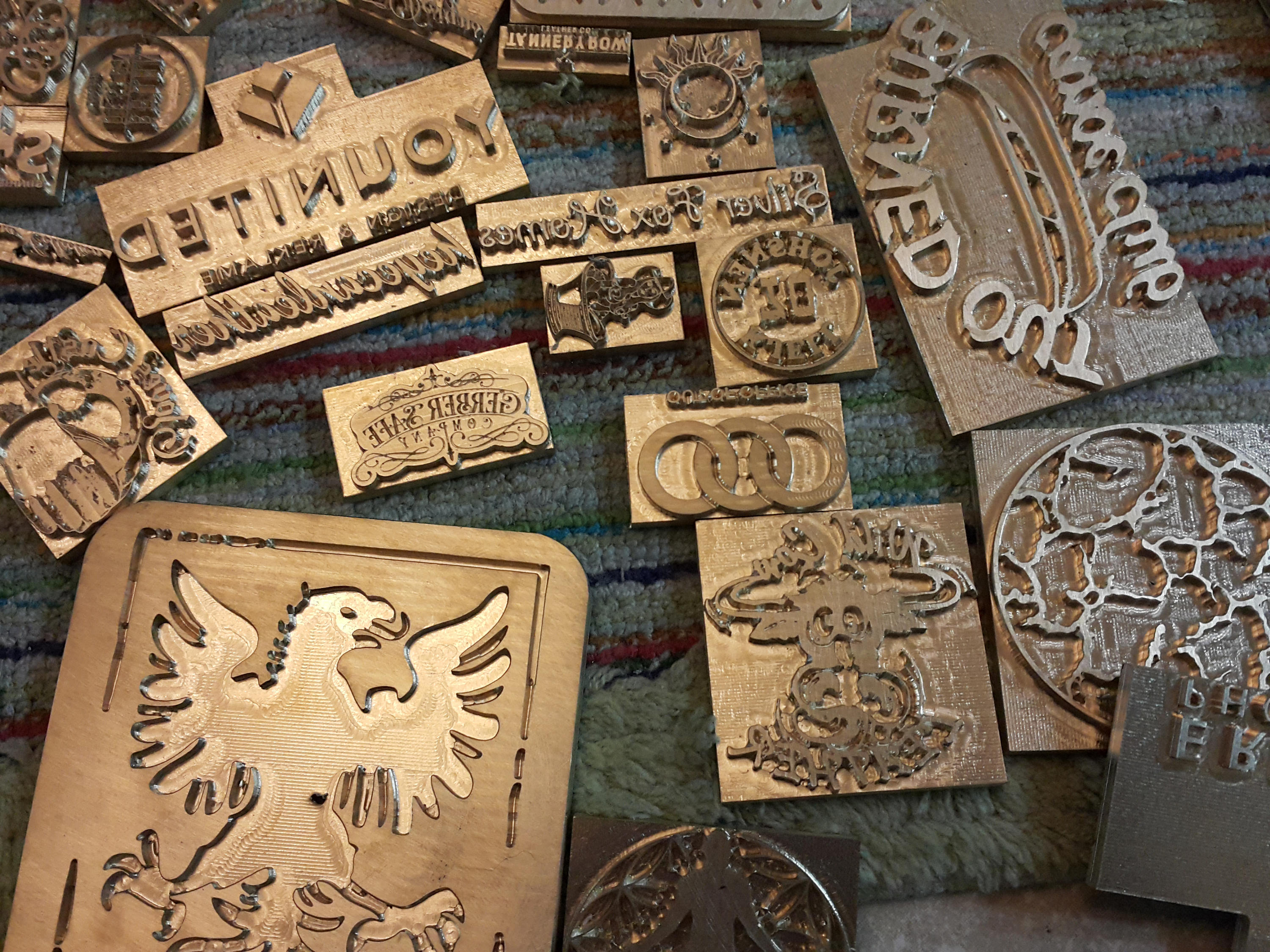 Custom leather stamp Custom Brass stamp Leather Seal Etsy