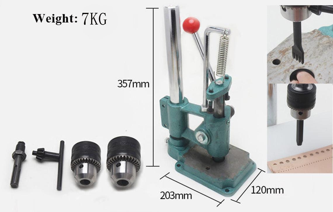 NEW!!! Leather 2000 pound stamp press and steel plate tool for Tandy 3