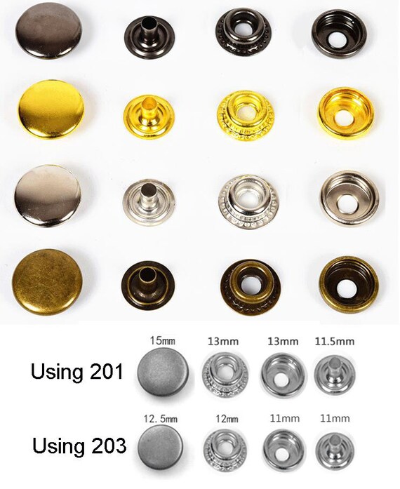 HAND SETTER 50 SETS TOP BOTTOM STEEL SNAPS SNAP SET