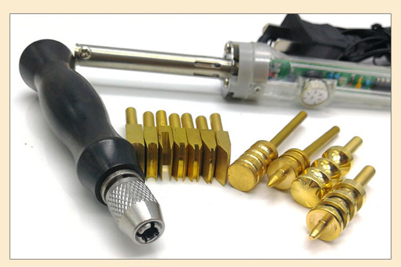 Electric leather tools copper Edge Creaser edge scriber edge polisher hot seal