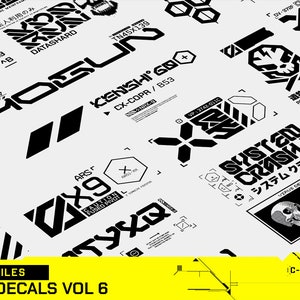 Digital - Cyberpunk Vector Decals Vol 6