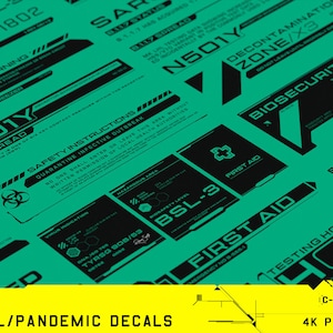 Digital - Scifi Medical Decals Vector