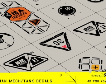 Digital - Utilitarian Mech/Tank Vector Decals