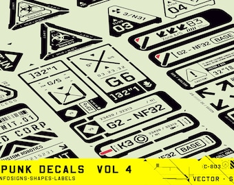 Digital - Epic Cyberpunk Vector Decals Vol 4