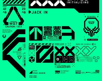 SVG Cyberpunk Poster - Digitaler Download Druck Modernes Plakat Wandkunst