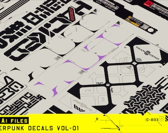 Digital - Epic Cyberpunk Vector Decals Vol 1