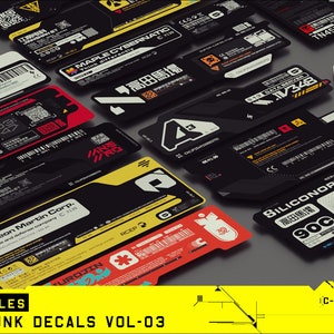 Digital - Epic Cyberpunk Vector Decals Vol 3