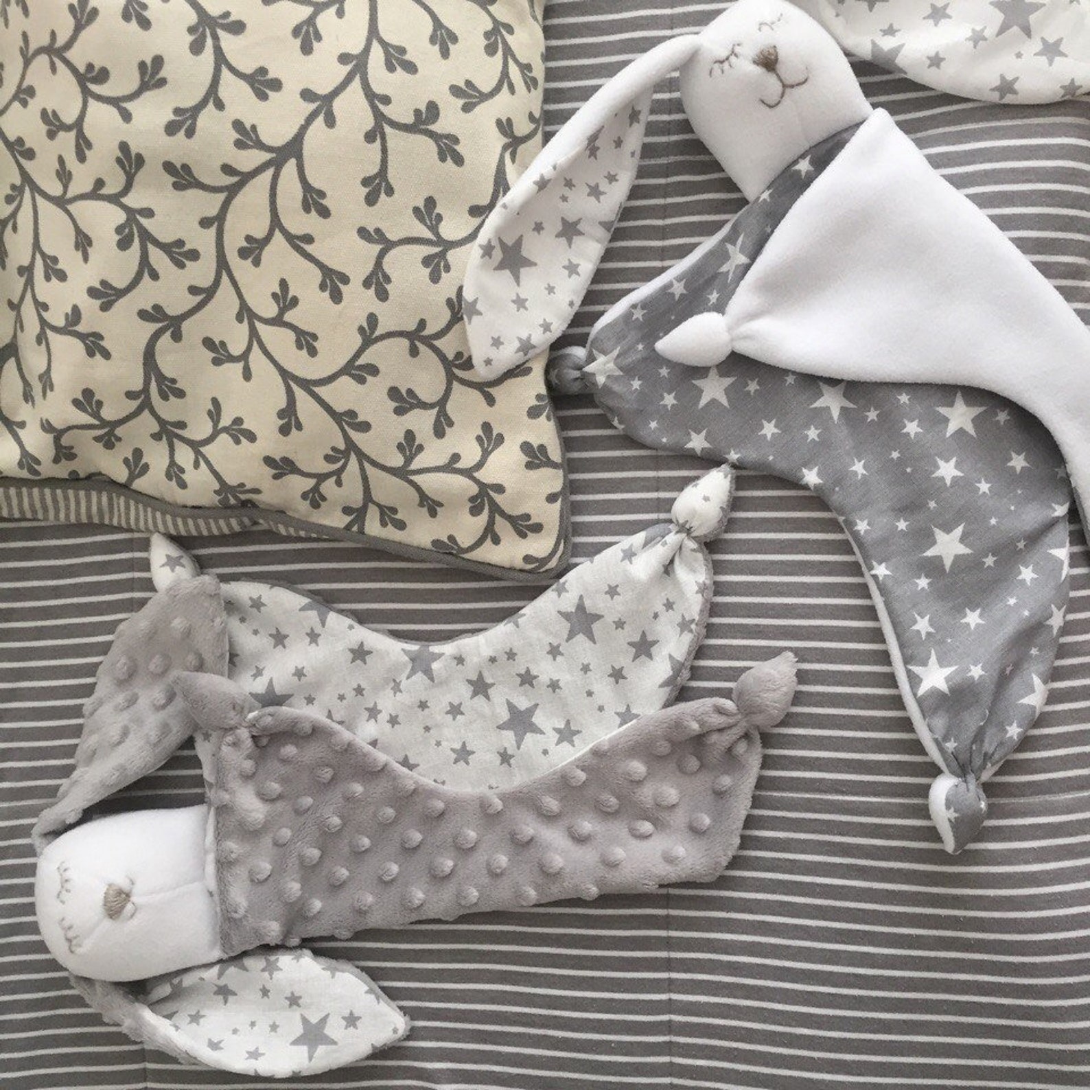 PDF Bunny lovey security blanket Sewing Pattern Video Etsy