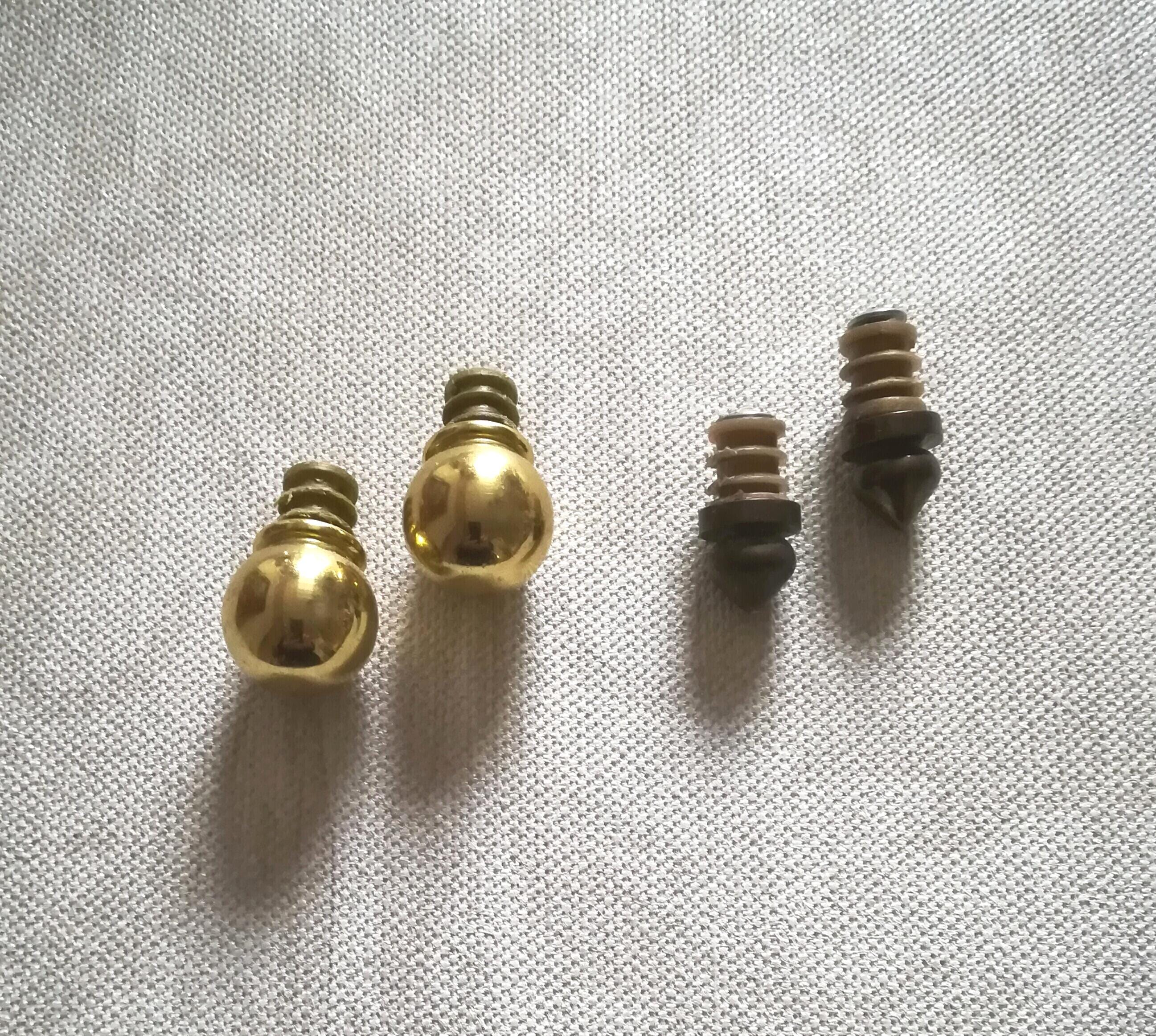 2 Pièces Fixation Laiton Doré - Accessoire Déco Bureau - 2,8x1,8 Cm