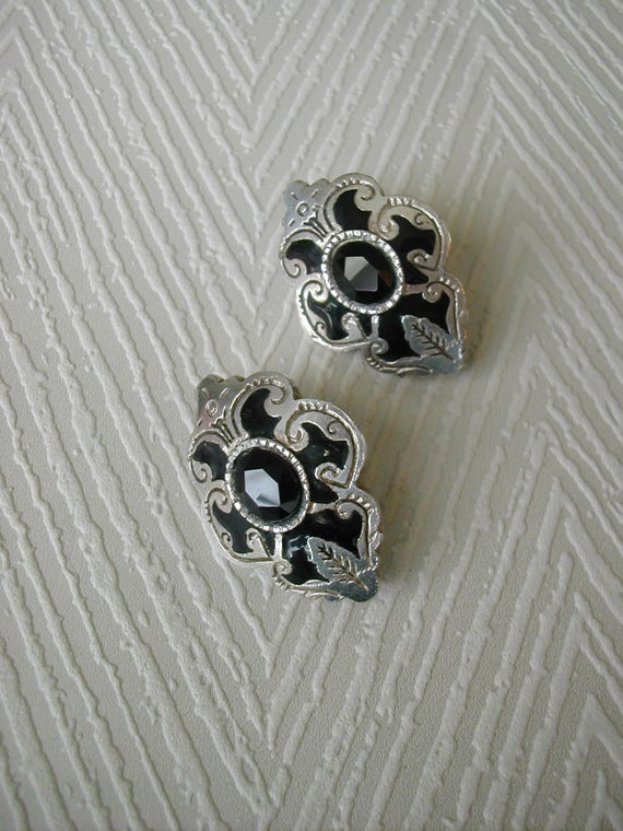 Clip on earrings, Chantal Thomass, vintage jewelr… - image 5