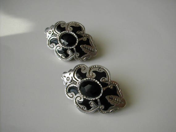 Clip on earrings, Chantal Thomass, vintage jewelr… - image 4