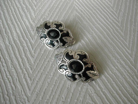 Clip on earrings, Chantal Thomass, vintage jewelr… - image 3