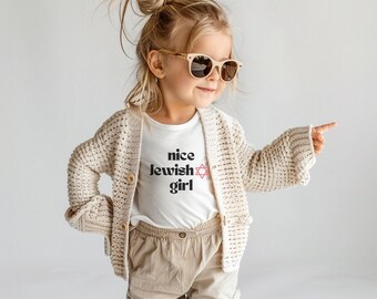 Nice Jewish Girl Toddler Long Sleeve Tee  Adorable Comfort with a Cultural Touch
