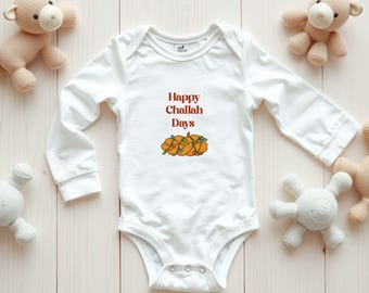 Body de bebê "Feliz Dia da Challah" - Presente divertido para o feriado judaico