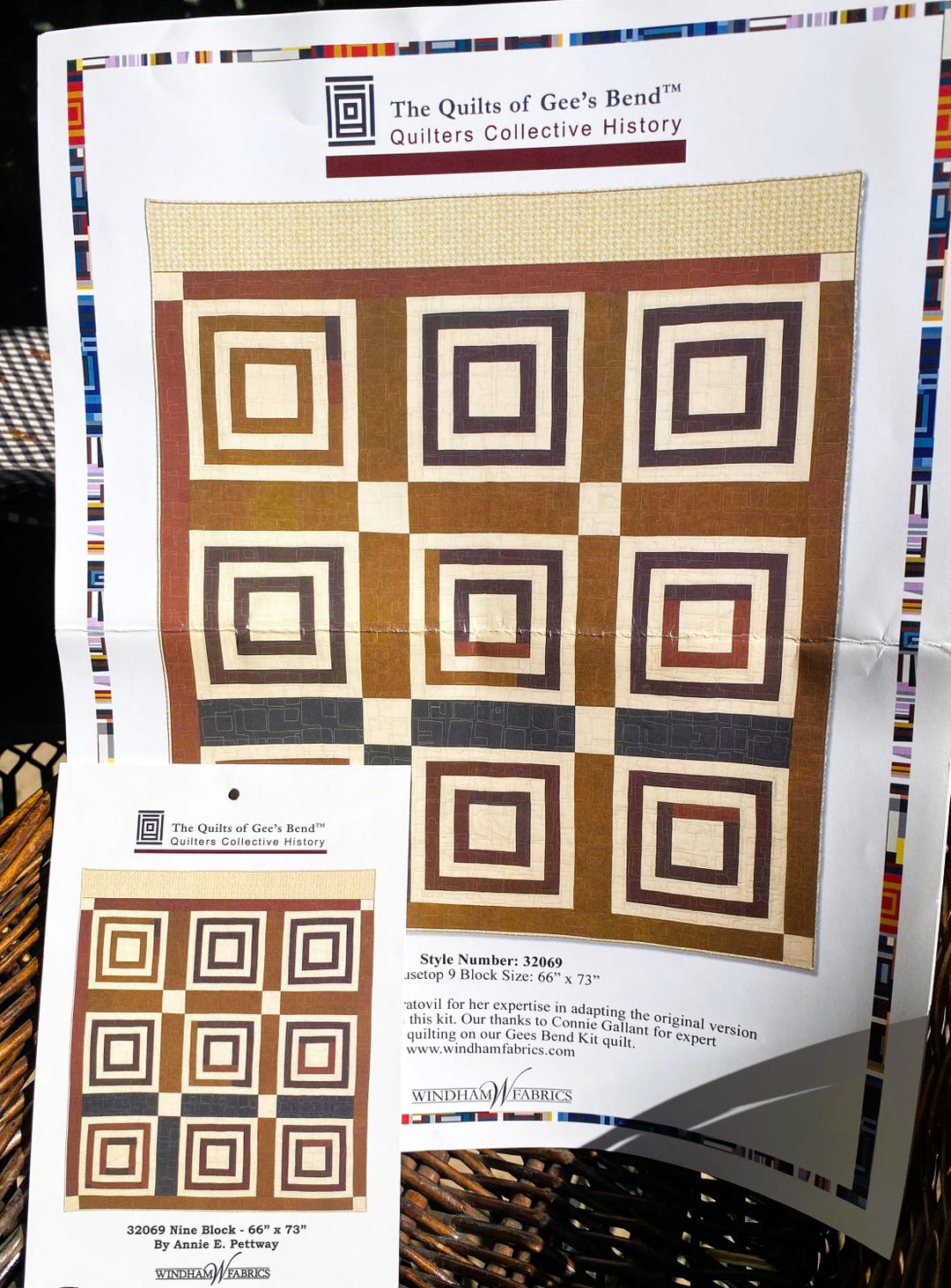 The Quilts of Gee's Bend Quilt Kit Housetop 9 Etsy