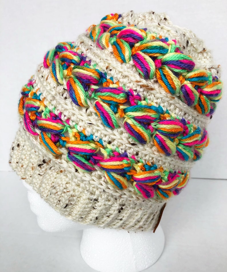 Messy Bun Rainbow Hat image 6